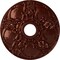 Ekena Millwork Norwich Ceiling Medallion (Fits Canopies up to 4 1/2"), 18"OD x 3 1/2"ID x 1 3/8"P, Antique Copper CM18NOACS - alternate 1